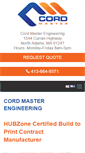 Mobile Screenshot of cordmaster.com